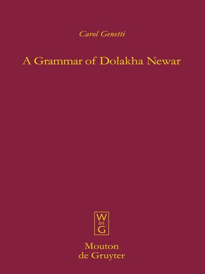 cover image of A Grammar of Dolakha Newar
